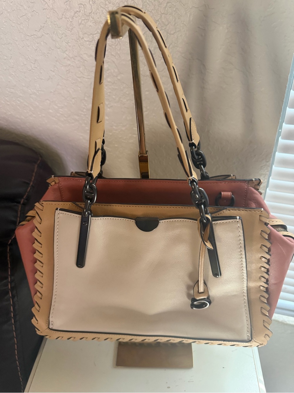 Coach Dreamer Bag in Two-Tone Beige